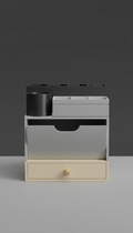 Modular Desk Organizer with Customizable Compartments